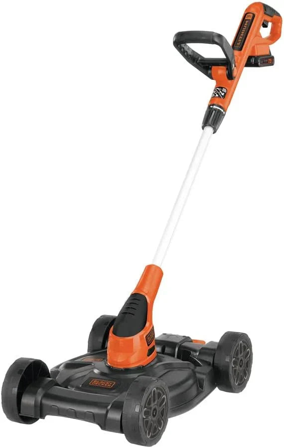 BLACK DECKER Combination String Trimmer, Lawn Mower, and Edger, Cordless 3-in-1
