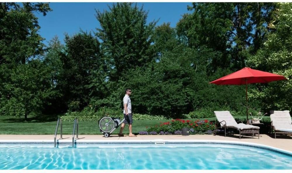 Portable spray fan, outdoor electric type, 18 inches, 5-speed fan, without battery and charger