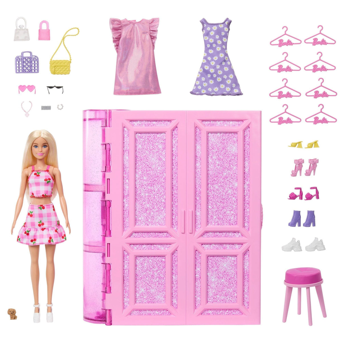 Barbie Dream Closet Toy Playset with Series 3.0 Fashion Doll and 25+ Accessories