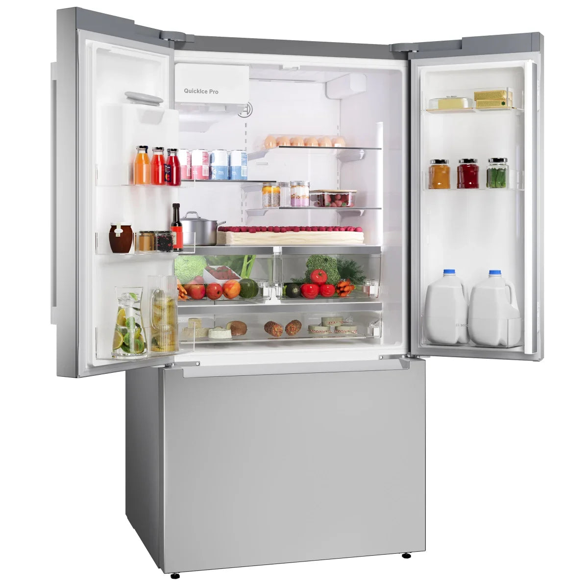 Bosch 500 Series 24 in Stainless Steel German Made Third Rack Dishwasher with Pocket Handle