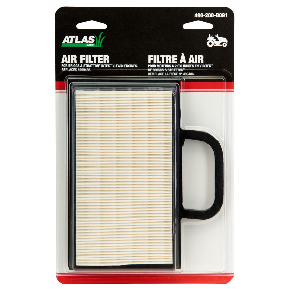 Briggs & Stratton Lawn Tractor Replacement Air Filter, Twin Intek, Cartridge/Pre-cleaner