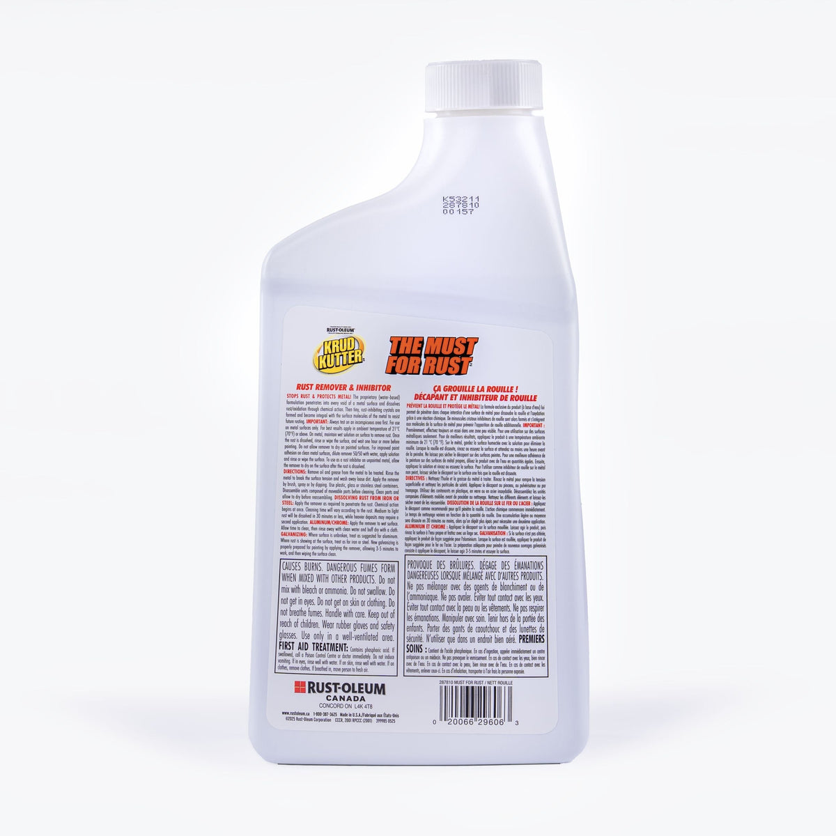 Krud Kutter Water-Based Liquid Rust Remover & Inhibitor, Biodegradable, 946-mL