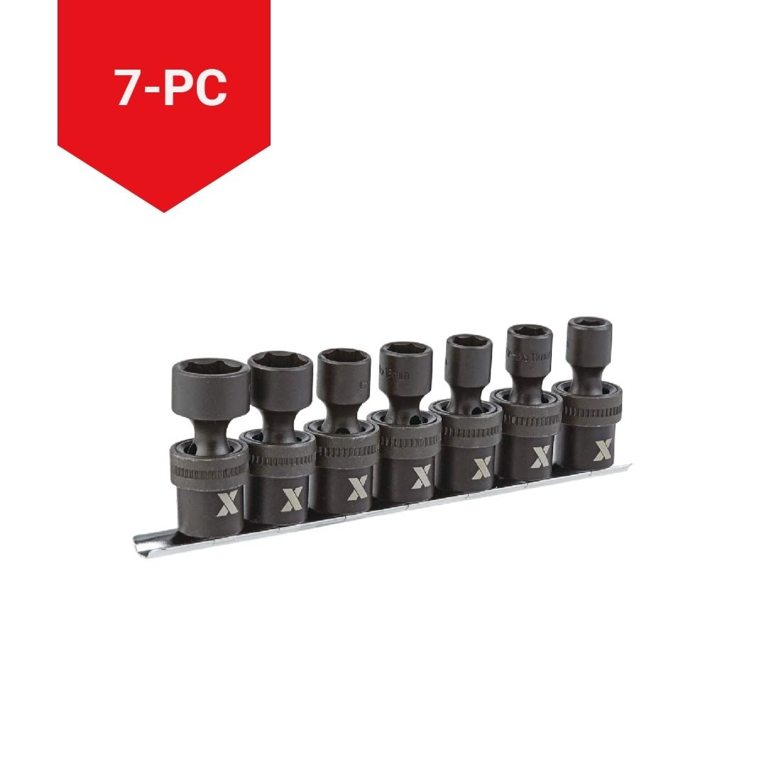 MAXIMUM 3/8-in Drive Swivel Impact Socket Set, 7-pc, Metric, CRMO