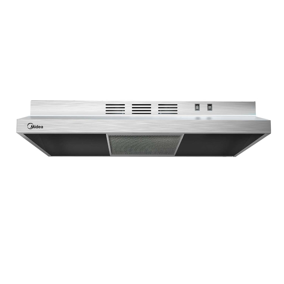 Midea Basic 200 CFM Under the Cabinet Kitchen Exhaust Fan Range Hood, Stainless Steel, 30-in