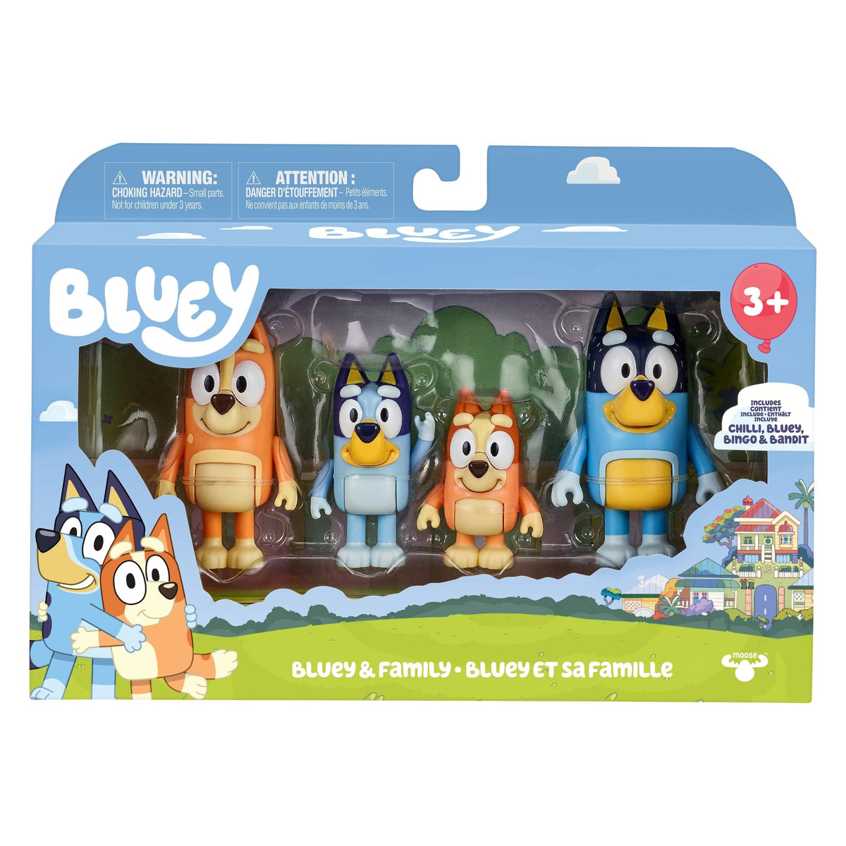 Moose Bluey Series 11 Figure Set Assortment, Ages 3+, 4-pk