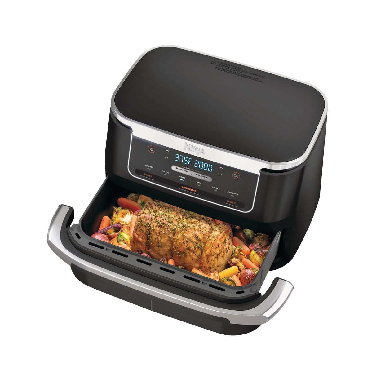 Ninja Foodi FlexBasket Air Fryer with XL MegaZone Basket, 7-qt
