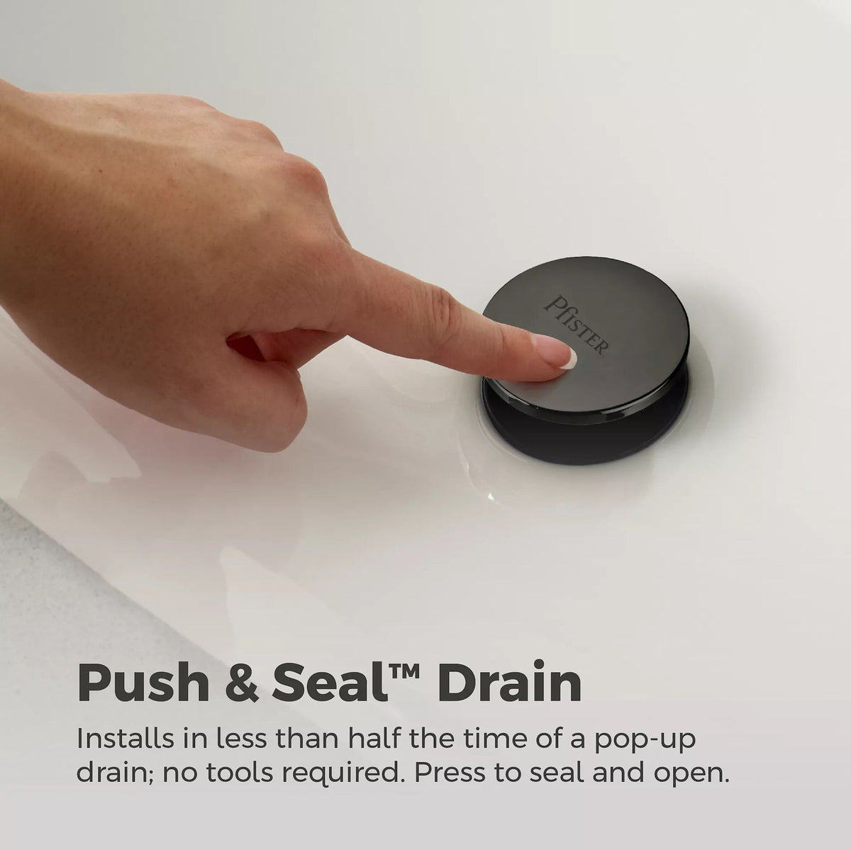 Pfister Vaneri 4-in Centreset Bath Faucet, Matte Black