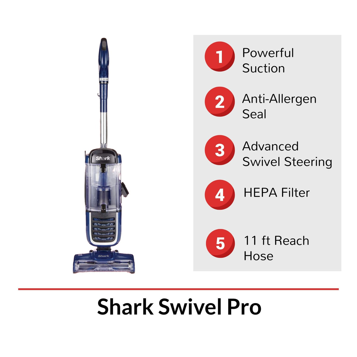 Shark Navigator Swivel Pro Complete Corded Upright Vacuum Cleaner