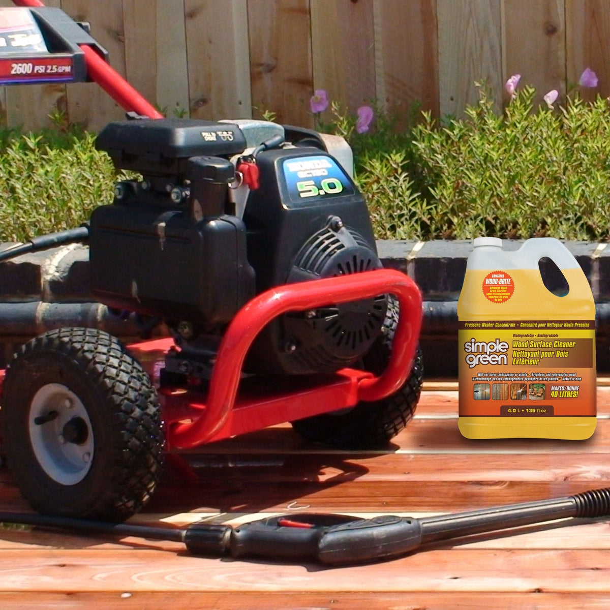 Simple Green Wood Surface Concentrate Pressure Washer Detergent, 4L