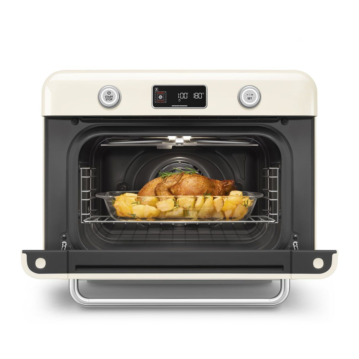SMEG Combi Multifunction Steam Oven with Airfry, Cream