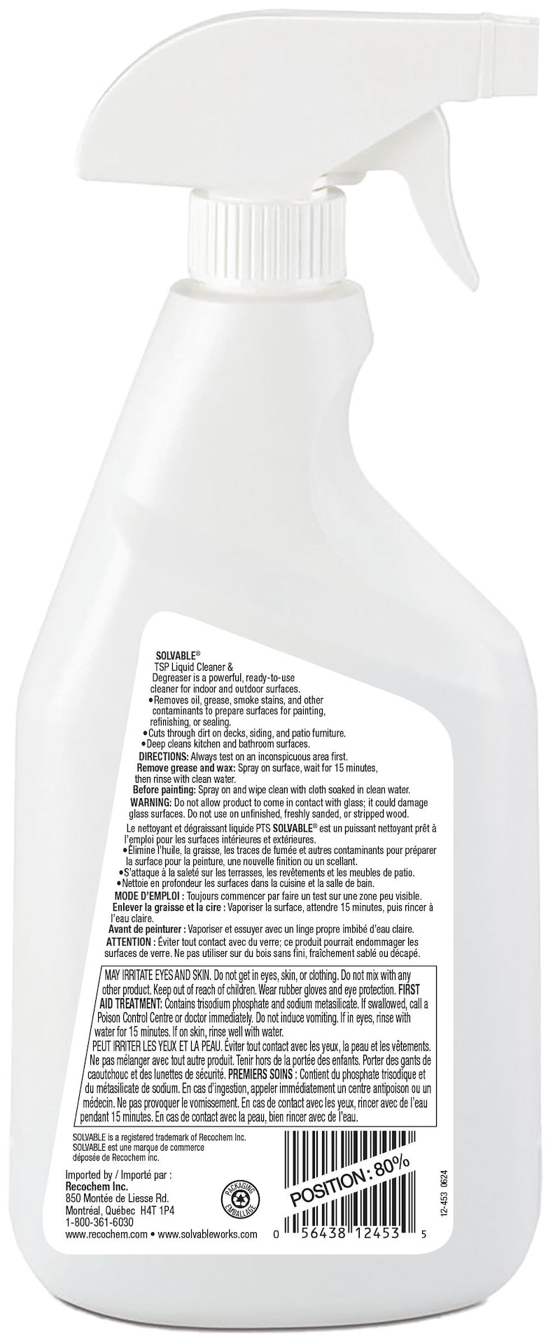 Solvable Professional Grade, Surface Cleaner & Degreaser, 625-mL