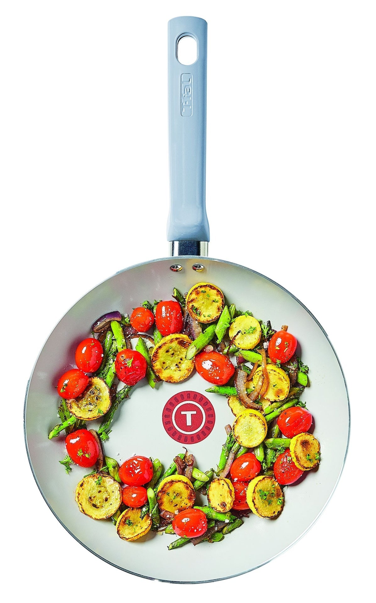 T-fal Viva Ceramic Refresh Non-Stick Frying Pan Set, Calm Blue, 20-cm & 26-cm, 2-pk