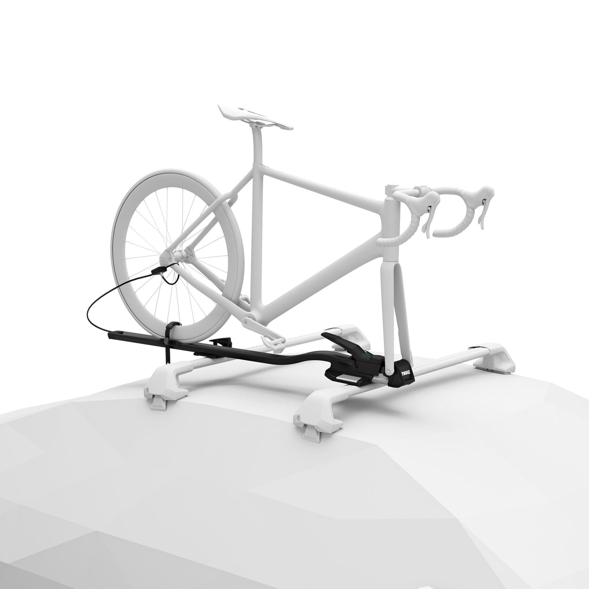 Thule UpRide Black Lockable Fork Mount Roof Bike Rack