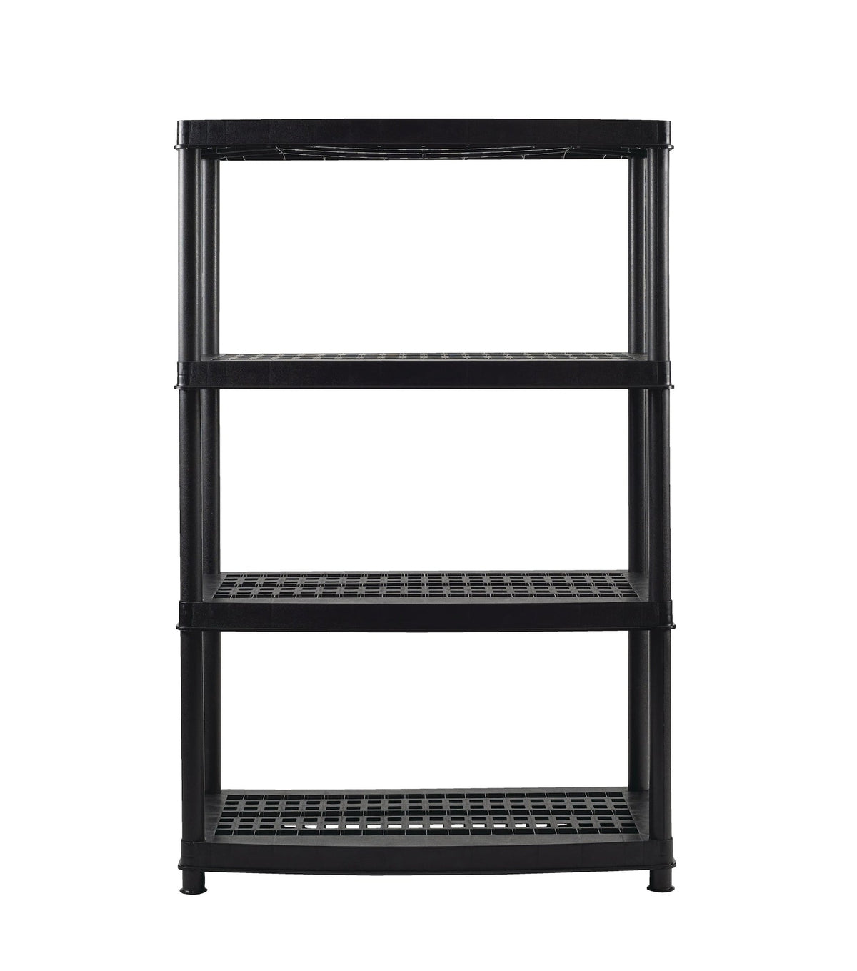 TuffStore 4-Shelf Resin/Plastic Storage Rack/Shelving Unit, 36 x 18 x 54-in