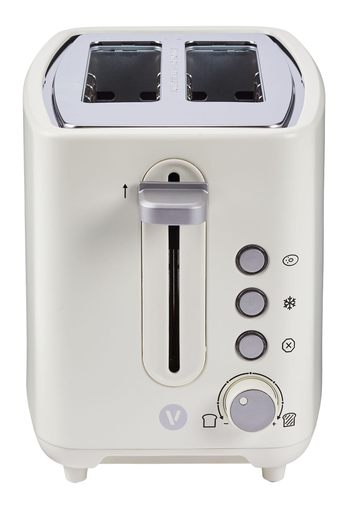 Vida by PADERNO Colour Series 2-Slice Toaster with 3 Settings, Shortbread
