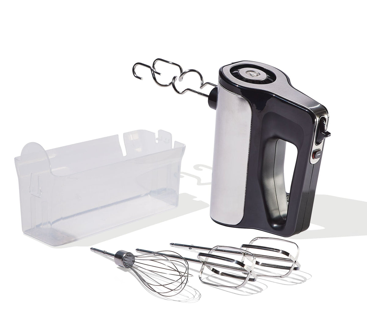 Vida by PADERNO Variable Speed Hand Mixer with Storage Case, Includes Attachments, Black