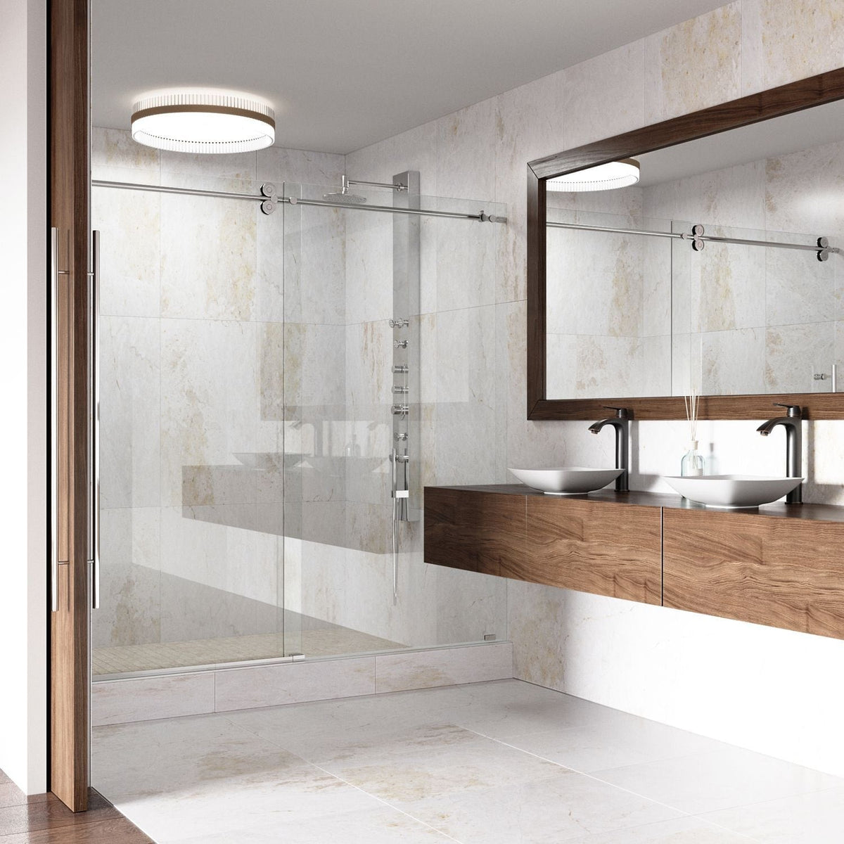VIGO Hyacinth Matte Stone Round Vessel Bathroom Sink/Basin, Handpolished Construction, White
