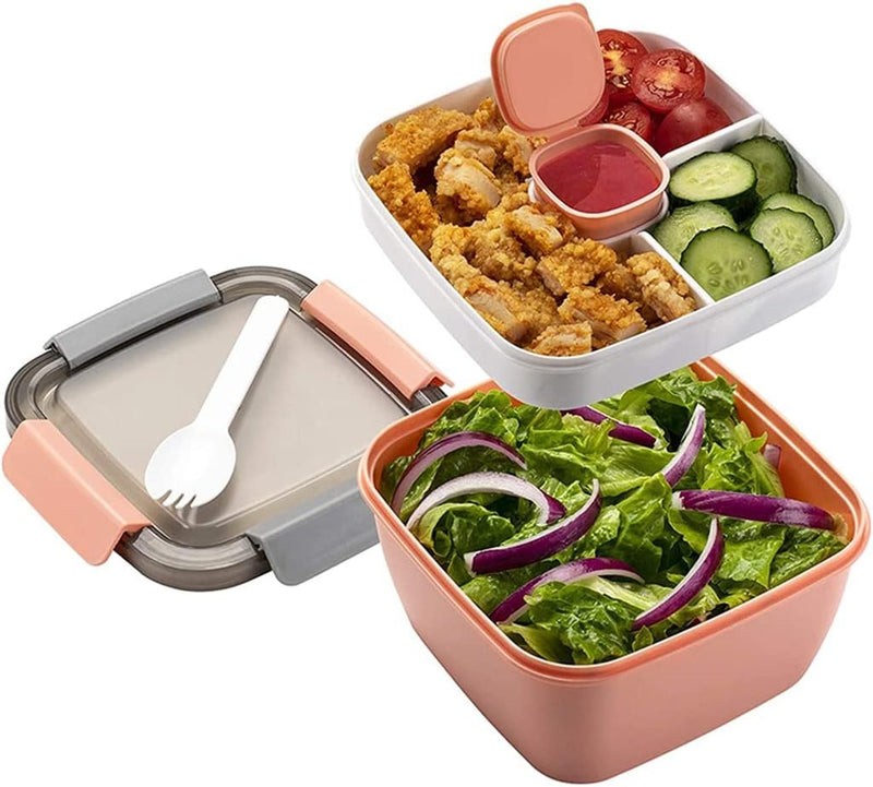 Lunch Bento Box Work Compartment Cute Ladies Microwave Portable Container Cutlery Picnic Set(E) K7