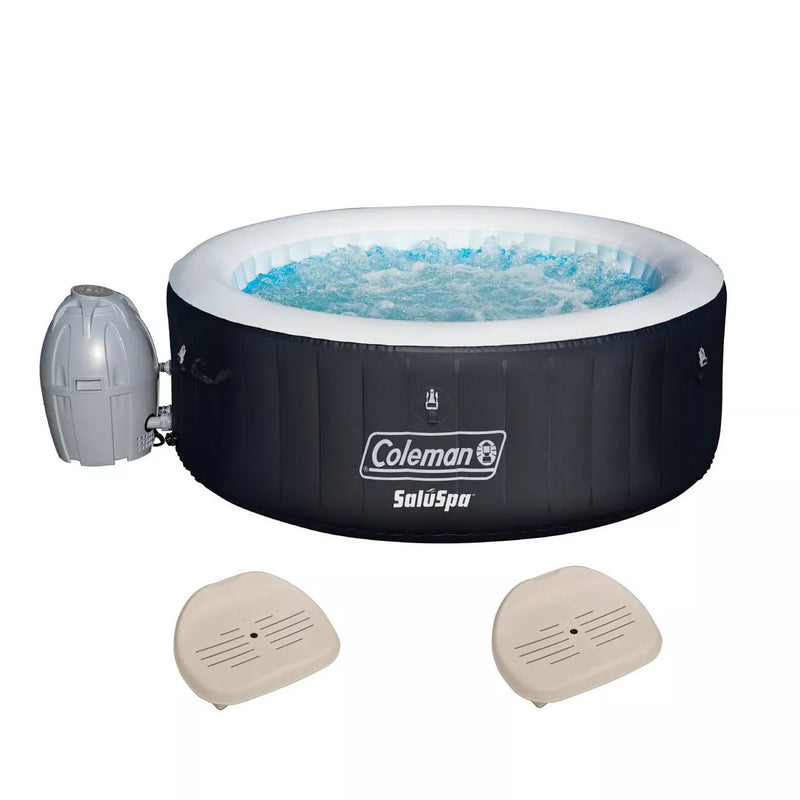 Coleman SaluSpa 4-Person Inflatable Hot Tub with 60 AirJets & Adjustable Seats V5