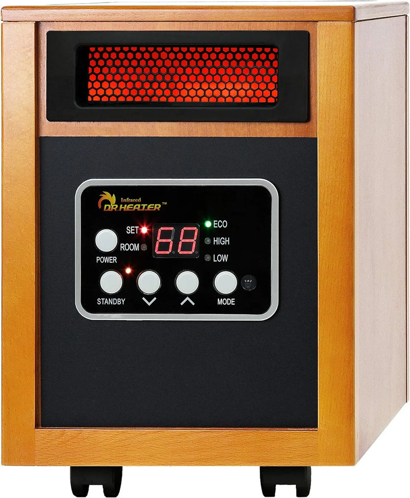 Dr Infrared Heater Portable Space Heater, Original, 1500-Watt, Cherry (Pack of 1) Y2