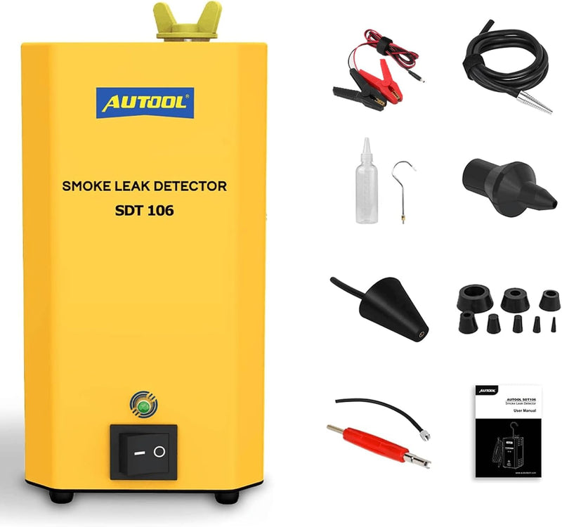 Smoke Machine Automotive Leak Detector,Evap Vacuum Smoke Diagnostic Tester,Pipeline Fuel Leakage Detector Compatible with 12V Vehicles N1
