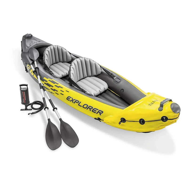 Explorer K2 2 Person Inflatable Kayak Set R4