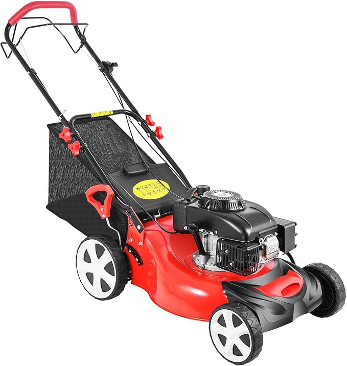Self Propelled Gas Lawn Mower, 20-Inch 140cc OHV Engine 3-in-1 Gas Mower,Adjustable Cutting Height for Sports Fields, Community Greening, Municipal Greening P5