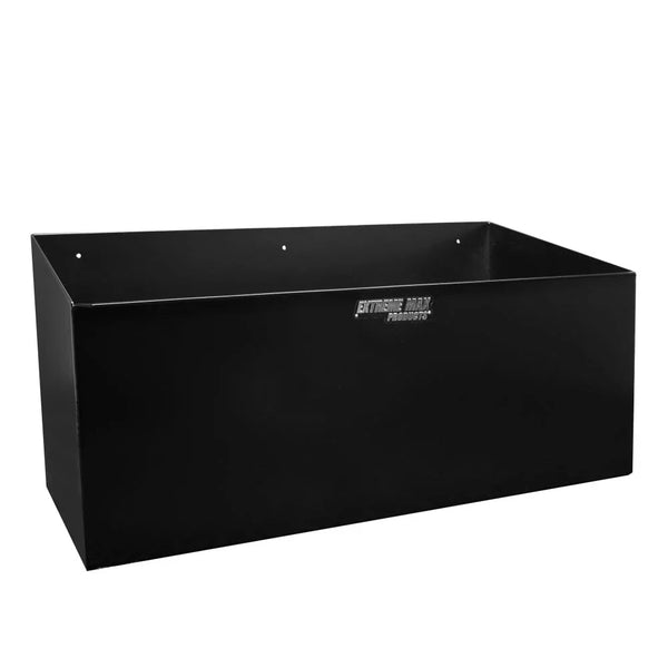 Extreme Max Dual Fuel Jug Holder -- Aluminum Design for Two 5 Gallon Jugs, Black Storage Organizer for Trailers & Garages I6