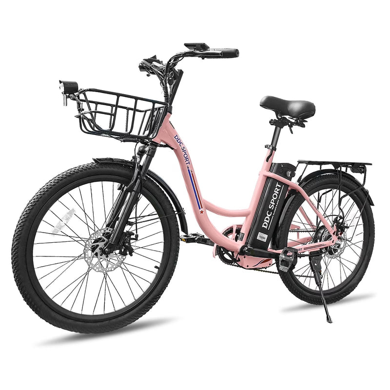 24 Inch Cruiser Electric Bike, E-Bike for Adults, Ebike with 36V 10.4AH Removable Battery, Step Through Ebike for Women Men,City Electric... X3