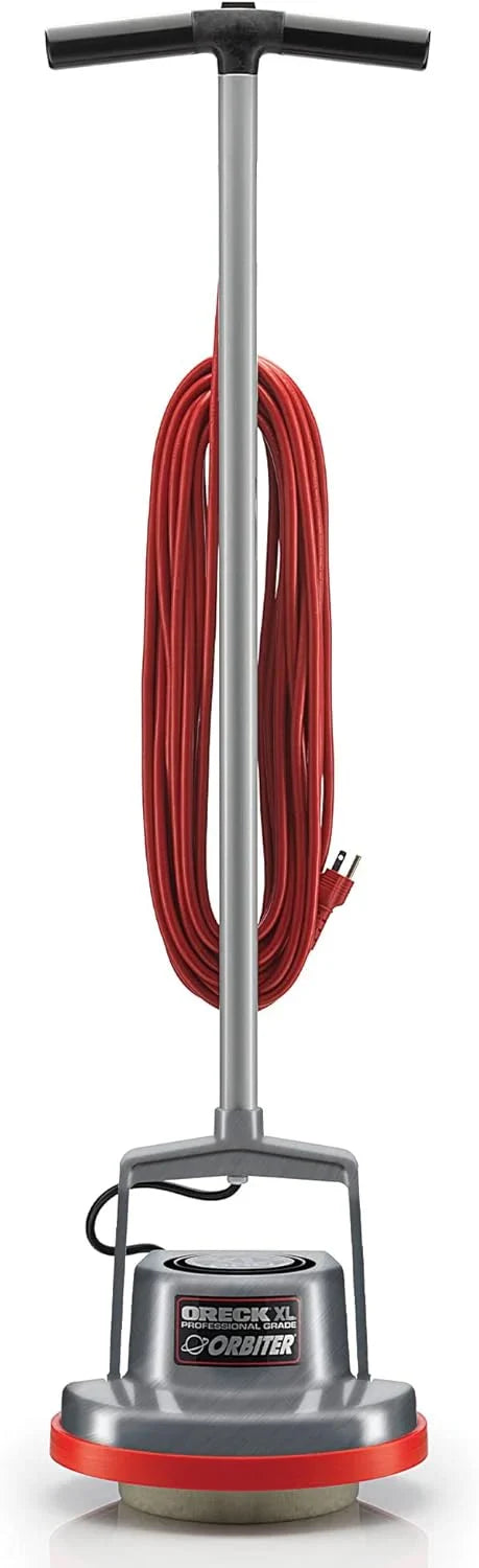 Commercial Orbiter Hard Floor Cleaner Machine, Multi-Purpose Floor Cleaning, Random Orbital Drive, Wide Cleaning Path, 50-Foot Long Cord, ORB550MC, Gray/Red-Oreck B5