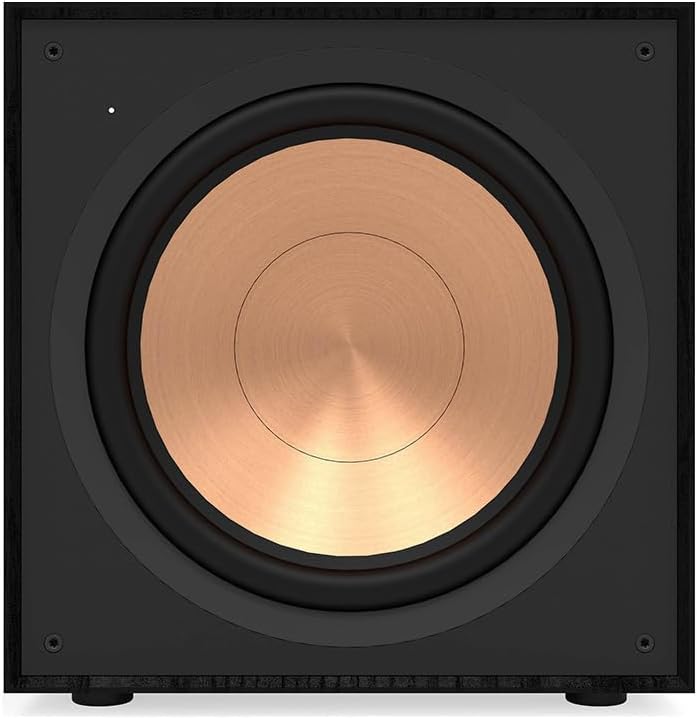 Reference R-121SW 12” Front-Firing Subwoofer with revamped Spun-Copper thermoformed crystalline Polymer woofers and an All-Digital Amplifier for Premium Sound in Black E9