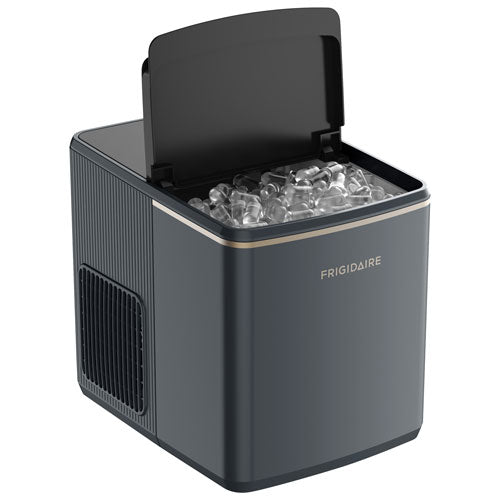 Frigidaire 26 lb Countertop Bullet Ice Maker with Touch Controls – Grey E6
