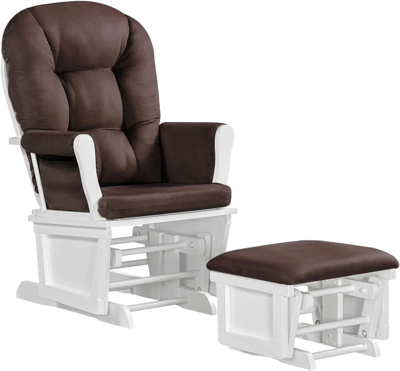 Lennox Furniture Glider Rocker Combo Espresso Beige T9
