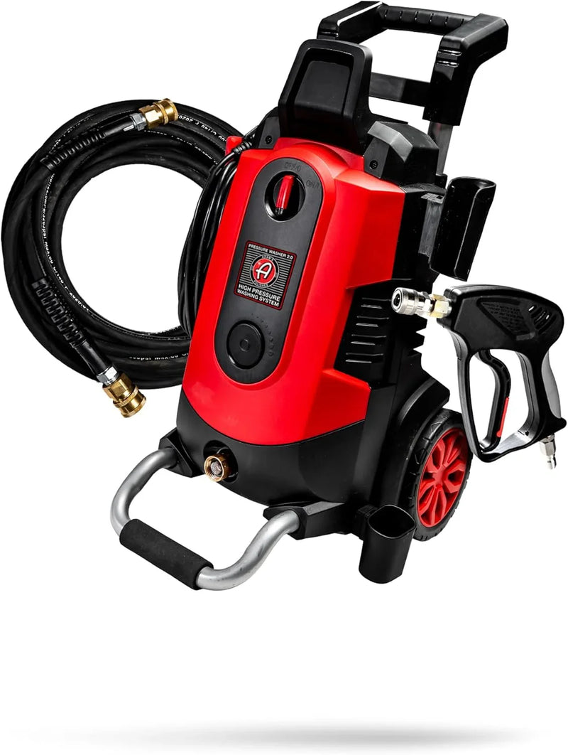 Electric Pressure Washer 2.0, Powerful 1.4 GPM 2000 PSI Car Pressure Washer Sprayer, Snub Nose & Tip Attachment, Use,Car Soap, Patio Boat RV Motorcycle Car Garage Deck Adam's Polishes J1