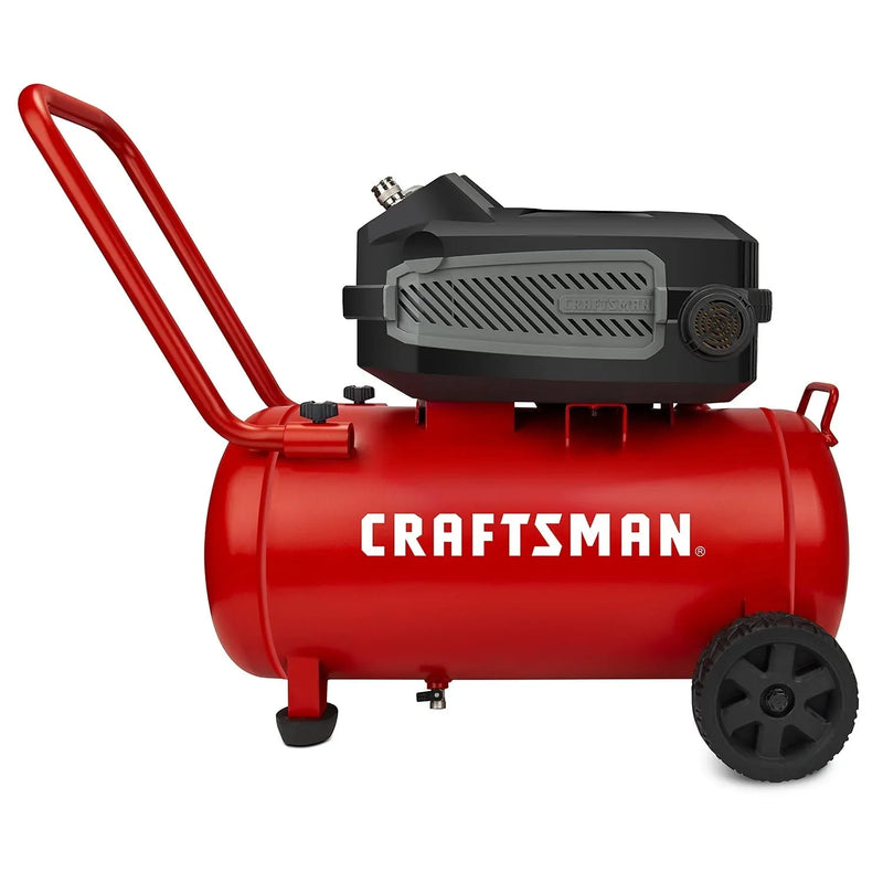 CRAFTSMAN HARD Air Compressor, 10 Gallon 1.8 HP 175 PSI, 4.0CFM@90PSI, Oil Free and Maintenance Free, Portable with Large Wheels, CMXECXA0201041 J6