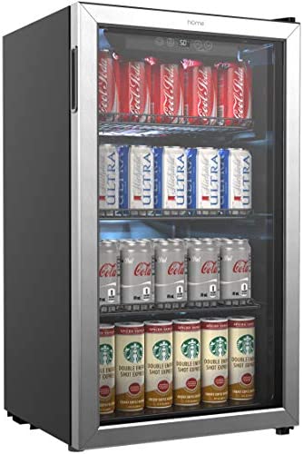hOmeLabs Beverage Refrigerator and Cooler – 120 Can Mini Fridge A9