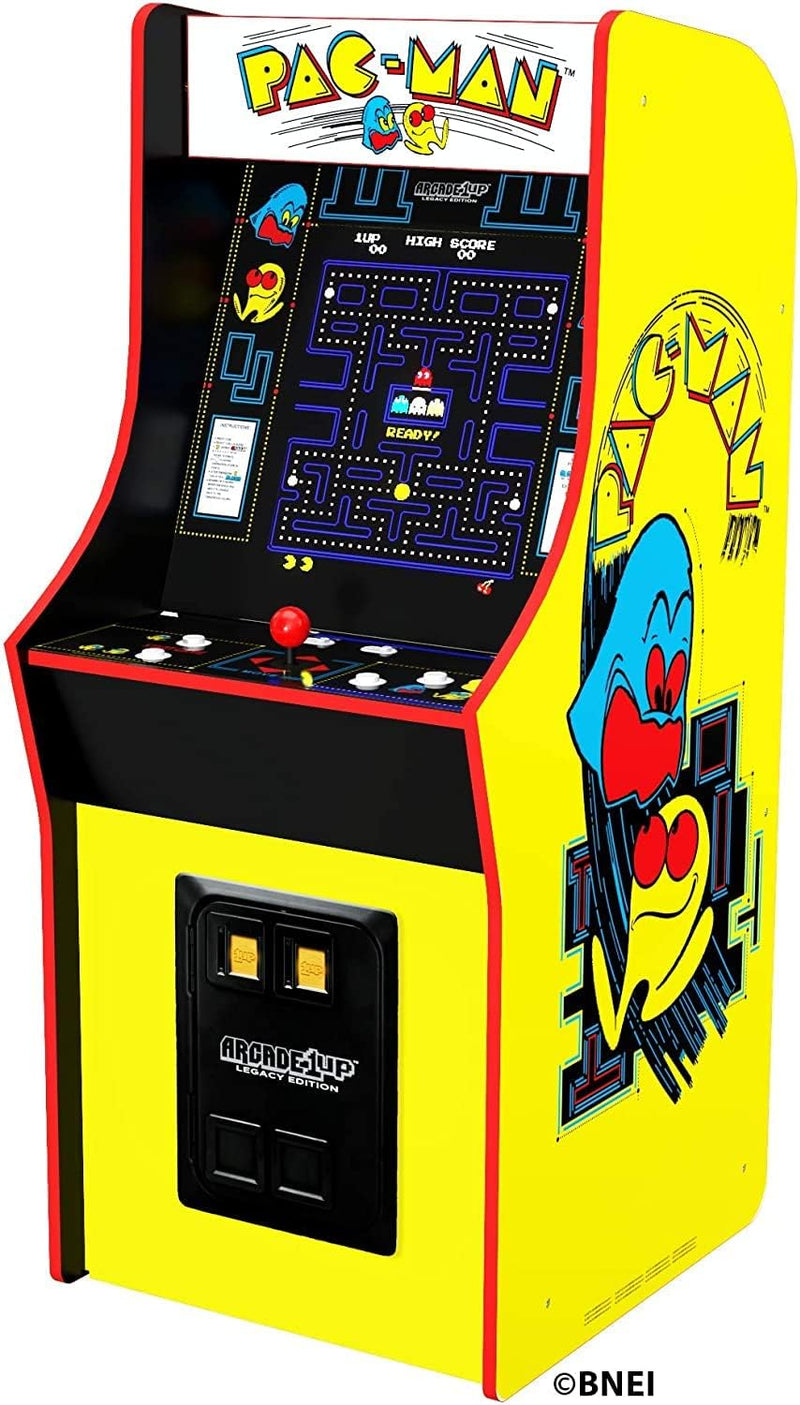 Bandai's "Pac-Man" classic version, featuring 12 games, and an arcade machine that is 4 feet in size. L6
