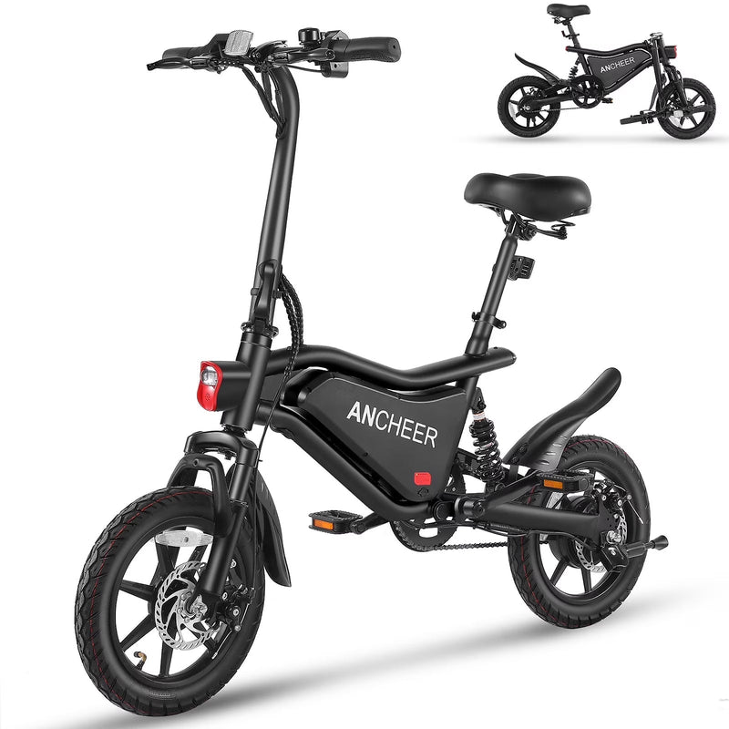 ANCHEER Peak 500W Electric Bike for Adults, Foldable Electric Bikes with 48V 374Wh Battery, 14 in Electric Bicycle for Men Women, LCD Digital... Y9