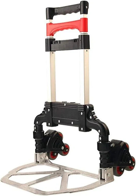 Hand Cart-Home Small Trailer Luggage Cart Folding Trolley Car Outdoor Goods Shopping Trolley Cart Truck E9