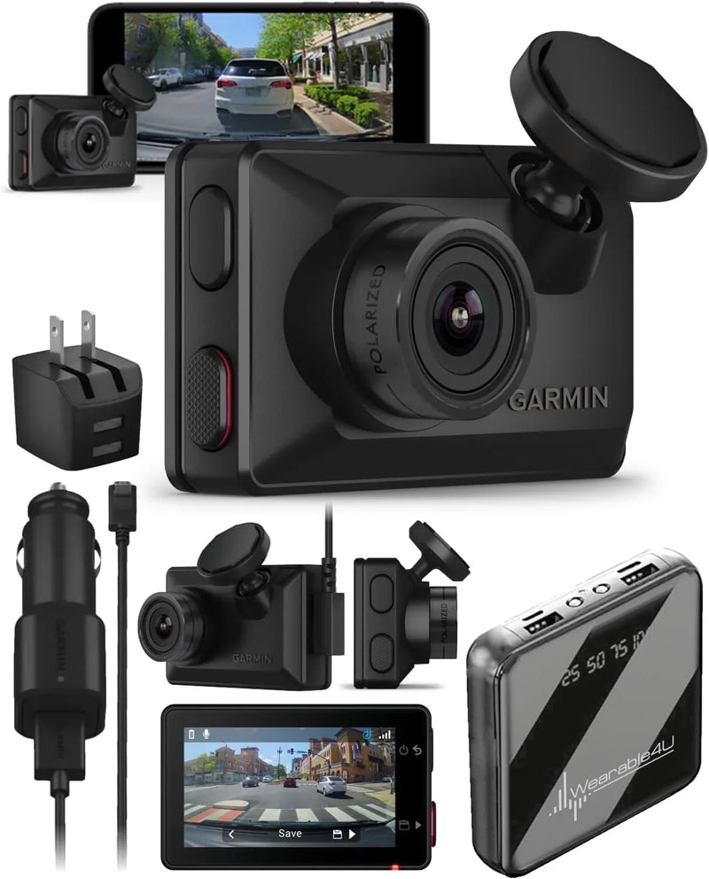 Ultra-small 1080p high-definition car recorder with a 140-degree viewing angle, built-in clarity polarizing filter, supports voice control, automatic recording function. Sold with a charging battery kit. R8