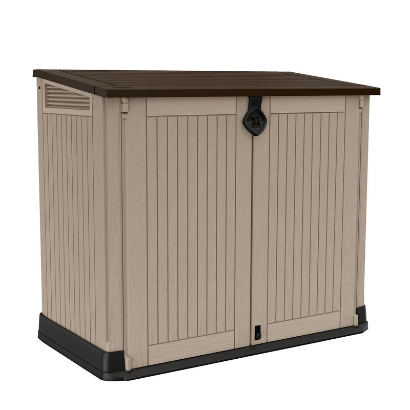 30-Cu Ft All-Weather Resin Storage Shed, Beige X5
