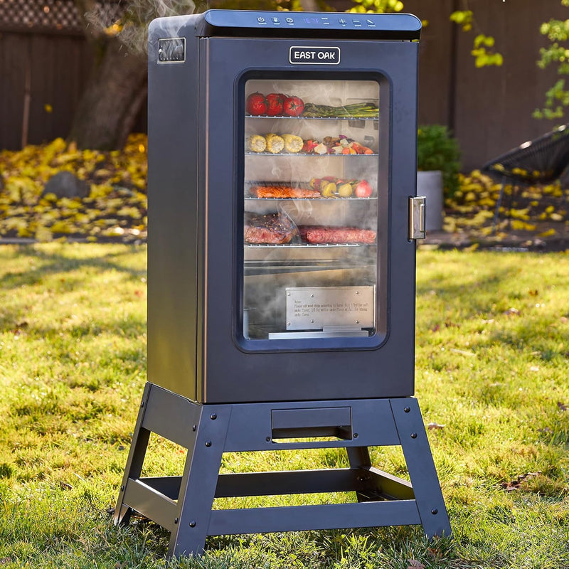 30-inch electric oven | Built-in meat detector and outdoor-specific stand | Up to 6 times longer baking time, adjustable side spice loader | With a 725 square inch cooking area, it can achieve more baking effects R5