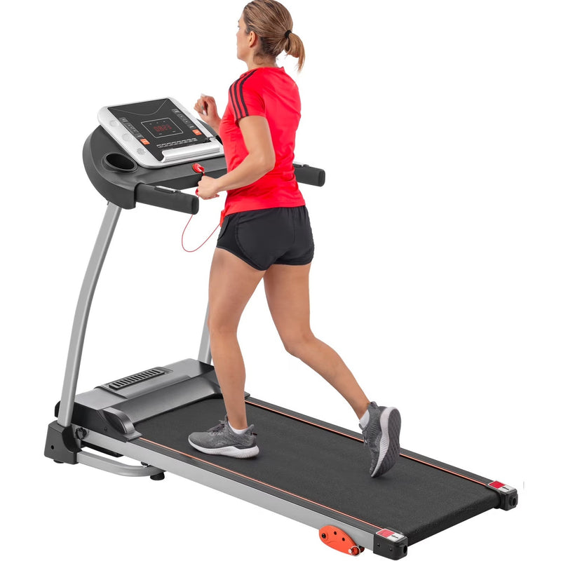 Ambifirner Easy Folding Treadmill with Adjustable Incline, Wide Running Deck, Foldable Design, Digital Monitor Mini Treadmill for Home Office T8