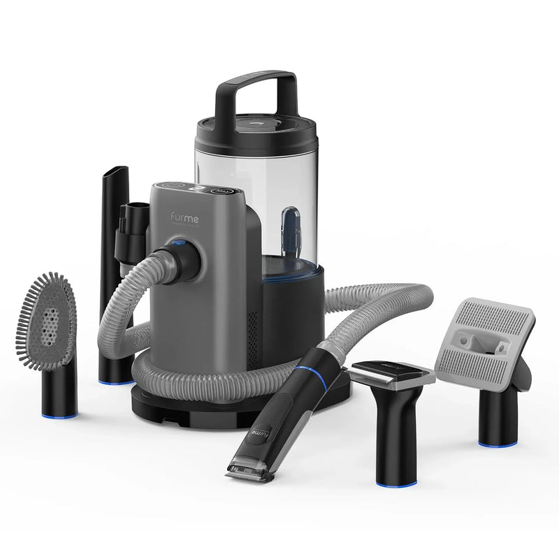 Professional Plus Pet Grooming Vacuum Kit, 5 Pet Grooming Tools, 2L Canister, Works for All Dogs, Cats, and Pet Fur E5