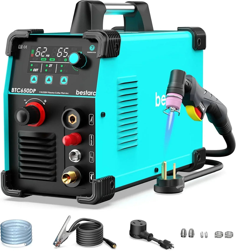 BTC500DP 7th Gen 50A Plasma Cutter, Dual Voltage 110/220V, Digital Display T1