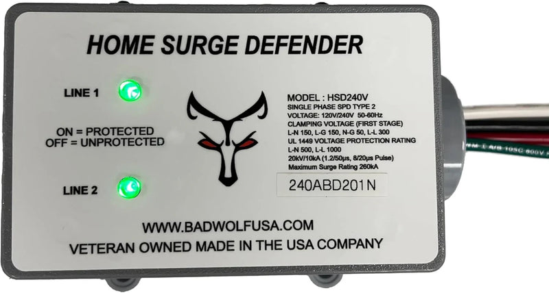 Whole House EMP Surge Protector, 260kA of Surge Protection to Help Shield Your Home from Lightning, EMP, CME and Solar Flare Damage. S1