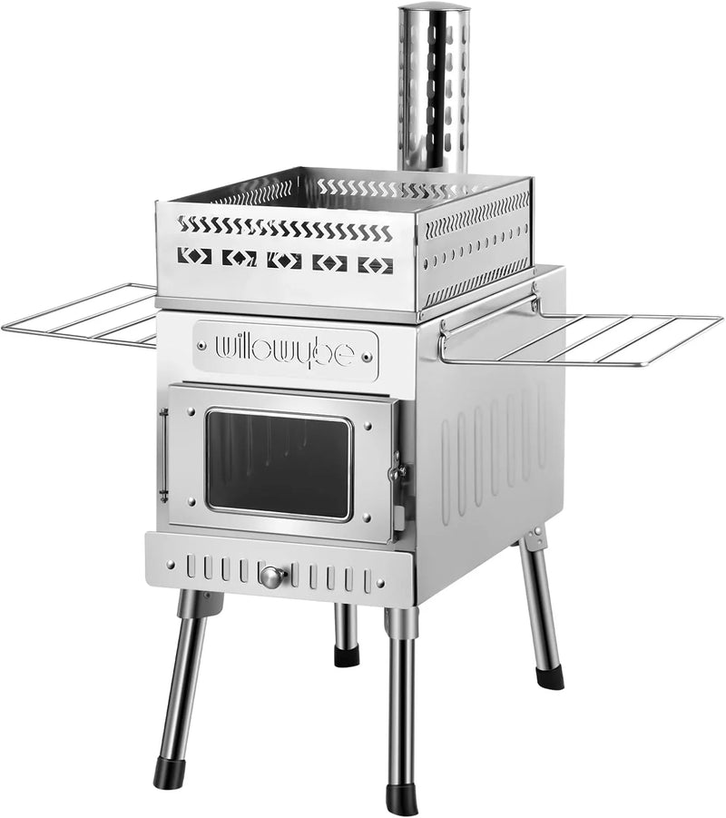 Outdoor sauna hot water tent stove, rocket-type heater, portable camping wood stove, cooking equipment for dry sauna, cooking tools suitable for husbands and friends Y6