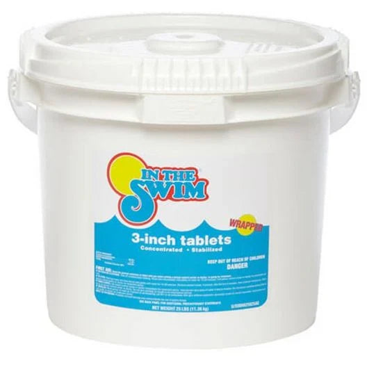 IN THE SWIM – 3 INCH CHLORINE TABLETS – 25 LBS Q2