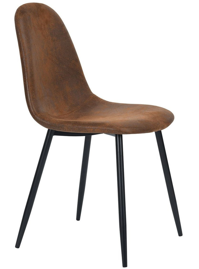 39F Charlton Suede Dining Chair, Brown M2