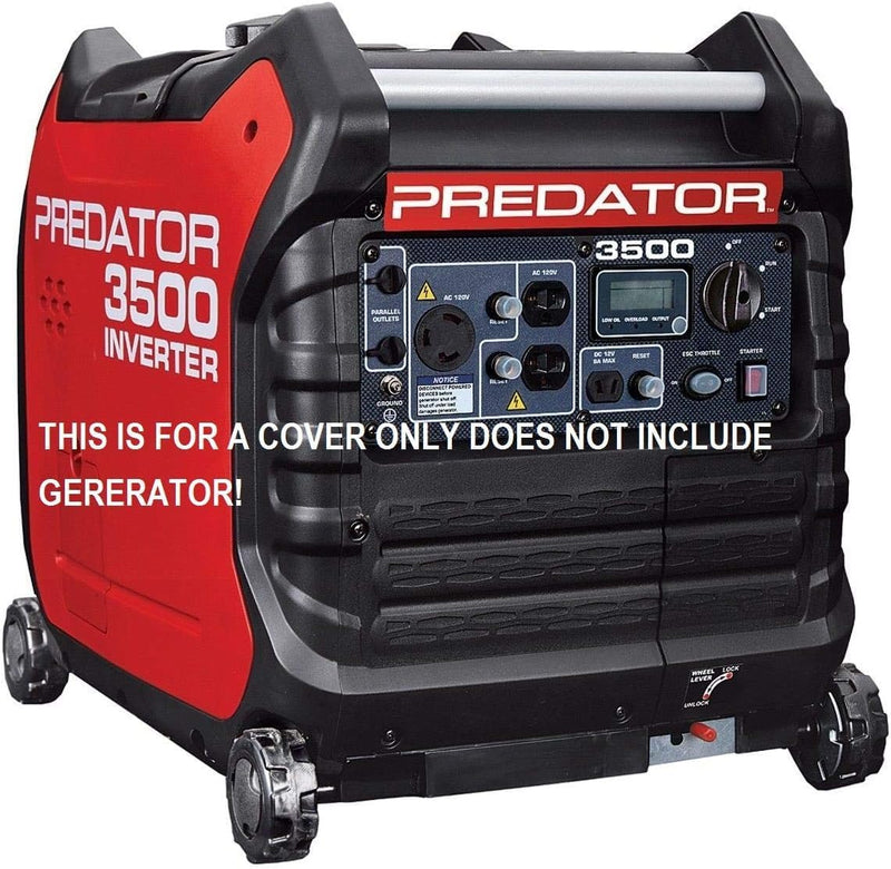 Fits Predator Inverter 3500 watt Generator Cover (BLACK) COVER ONLY B1